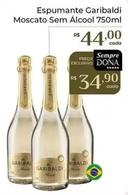 Dona de Casa Espumante Garibaldi Moscato Sem Álcool oferta
