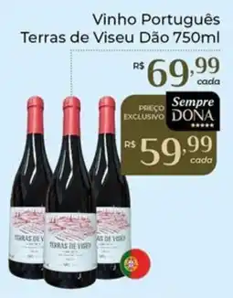 Dona de Casa Vinho Português Terras de Viseu Dão oferta