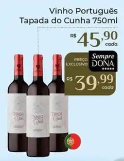 Dona de Casa Vinho Português Tapada do Cunha oferta