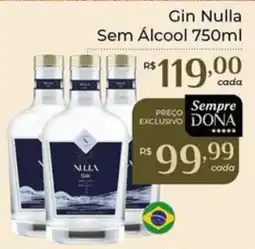 Dona de Casa Gin Nulla Sem Álcool oferta