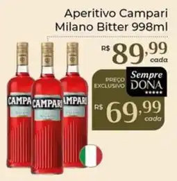 Dona de Casa Aperitivo Campari Milano Bitter oferta
