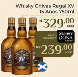Dona de Casa Whisky Chivas Regal XV 15 Anos oferta