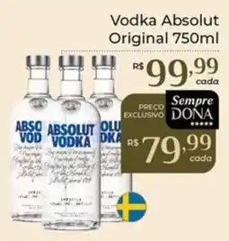 Dona de Casa Vodka absolut original oferta