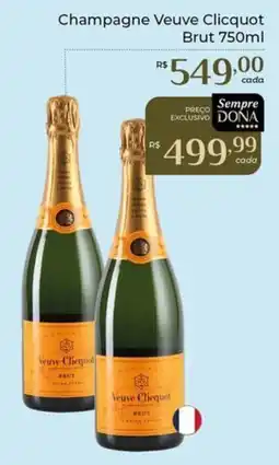 Dona de Casa Champagne Veuve Clicquot Brut oferta