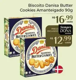 Dona de Casa Biscoito Danisa Butter Cookies Amanteigado oferta