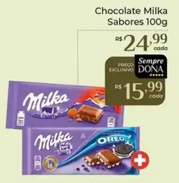 Dona de Casa Chocolate Milka Sabores oferta