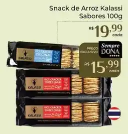 Dona de Casa Snack de Arroz Kalassi Sabores oferta