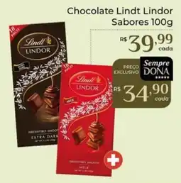 Dona de Casa Chocolate Lindt Lindor Sabores oferta