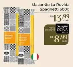 Dona de Casa Macarrão La Ruvida Spaghetti oferta