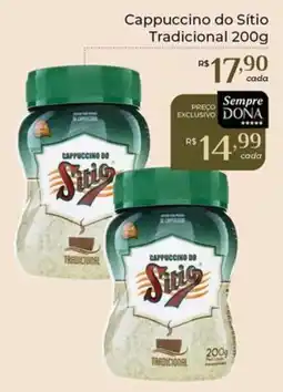 Dona de Casa Cappuccino do Sítio Tradicional oferta