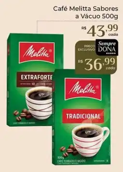 Dona de Casa Café Melitta Sabores a Vácuo oferta