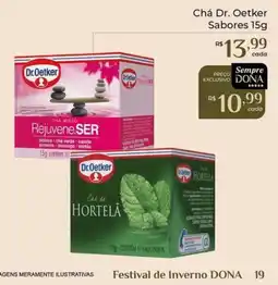 Dona de Casa Chá Dr. Oetker Sabores oferta