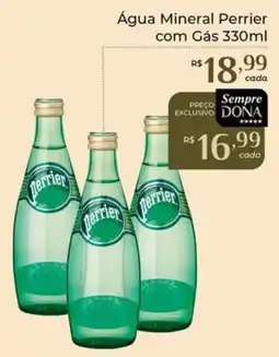 Dona de Casa Água Mineral Perrier com Gás oferta