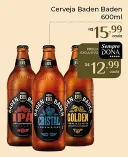Dona de Casa Cerveja Baden Baden oferta