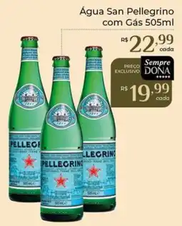 Dona de Casa Água San Pellegrino com Gás oferta