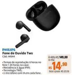 Deltasul PHILIPS Fone de Ouvido Tws oferta