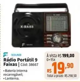 Deltasul Rádio Portátil 9 Faixas oferta