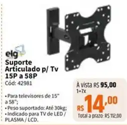Deltasul Suporte p/ Tv Articulado 15P a 58P oferta