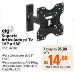 Deltasul elg Suporte Articulado p/ Tv 15P a 58P oferta