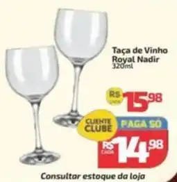 Supermercado Jacomar Taça de Vinho Royal Nadir oferta