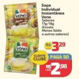 Supermercado Jacomar Sopa individual instantânea vono sabores oferta