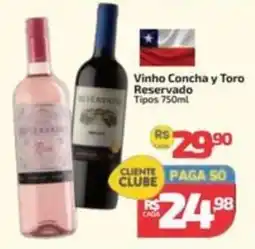 Supermercado Jacomar Vinho Concha y Toro Reservado oferta