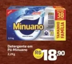 Supermercado Jacomar Detergente em Pó Minuano oferta