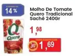 Federzoni Supermercados Molho De Tomate Quero Tradicional Sachê oferta