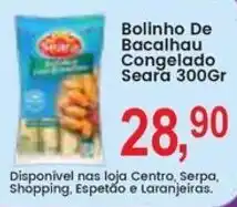 Federzoni Supermercados Bolinho de bacalhau congelado oferta