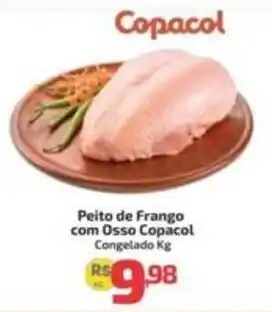 Supermercado Jacomar Peito de Frango com Osso Copacol oferta