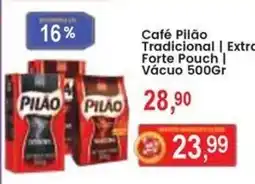 Federzoni Supermercados Café Pilão Tradicional | Extra Forte Pouch oferta