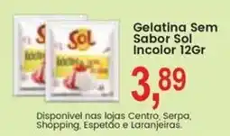 Federzoni Supermercados Gelatina Sem Sabor Sol Incolor oferta