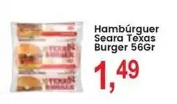 Federzoni Supermercados Hambúrguer Seara Texas Burger oferta