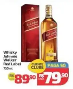 Supermercado Jacomar Whisky Johnnie Walker Red Label oferta