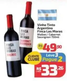 Supermercado Jacomar vinho tinto argentino finca las moras oferta