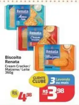 Supermercado Jacomar Biscoito Renata Cream Cracker/ Maizena/ Leite oferta