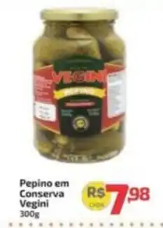 Supermercado Jacomar Pepino em Conserva Vegini oferta