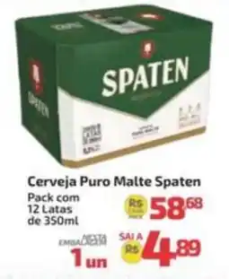 Supermercado Jacomar Cerveja Puro Malte Spaten oferta