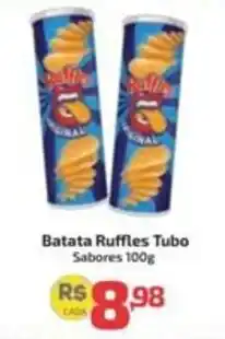 Supermercado Jacomar Batata Ruffles Tubo Sabores oferta