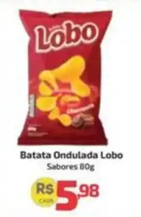 Supermercado Jacomar Batata ondulada lobo sabores oferta