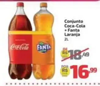 Supermercado Jacomar Conjunto coca-cola + fanta laranja oferta