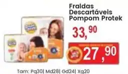 Federzoni Supermercados Fraldas Descartáveis Pompom Protek oferta
