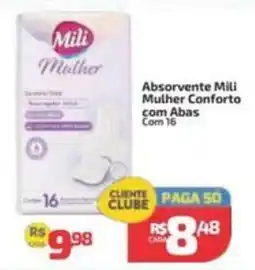 Supermercado Jacomar Absorvente mili mulher com abas oferta