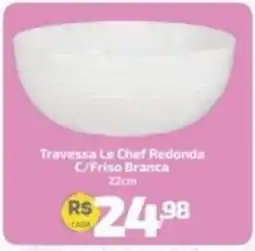 Supermercado Jacomar Travessa Le Chef Redonda C/Friso Branca oferta
