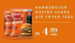 Empório Bahamas Hambúrguer bovino seara air fryer oferta