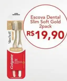 Empório Bahamas Escova Dental Slim Soft Gold oferta