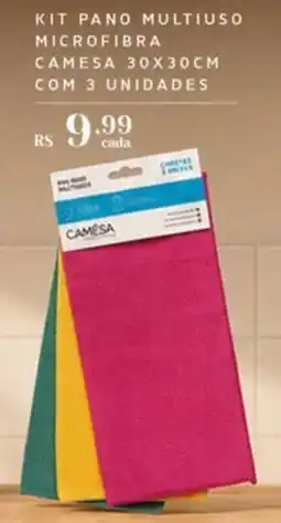 Empório Bahamas kit pano multiuso microfibra oferta
