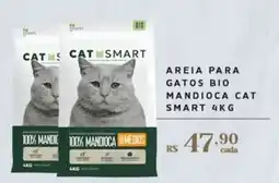 Empório Bahamas Areia para gatos bio mandioca cat smart oferta