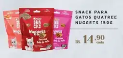 Empório Bahamas Snack para gatos quatree nuggets oferta
