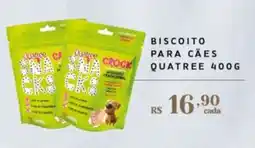 Empório Bahamas Biscoito para cães quatree 400g oferta